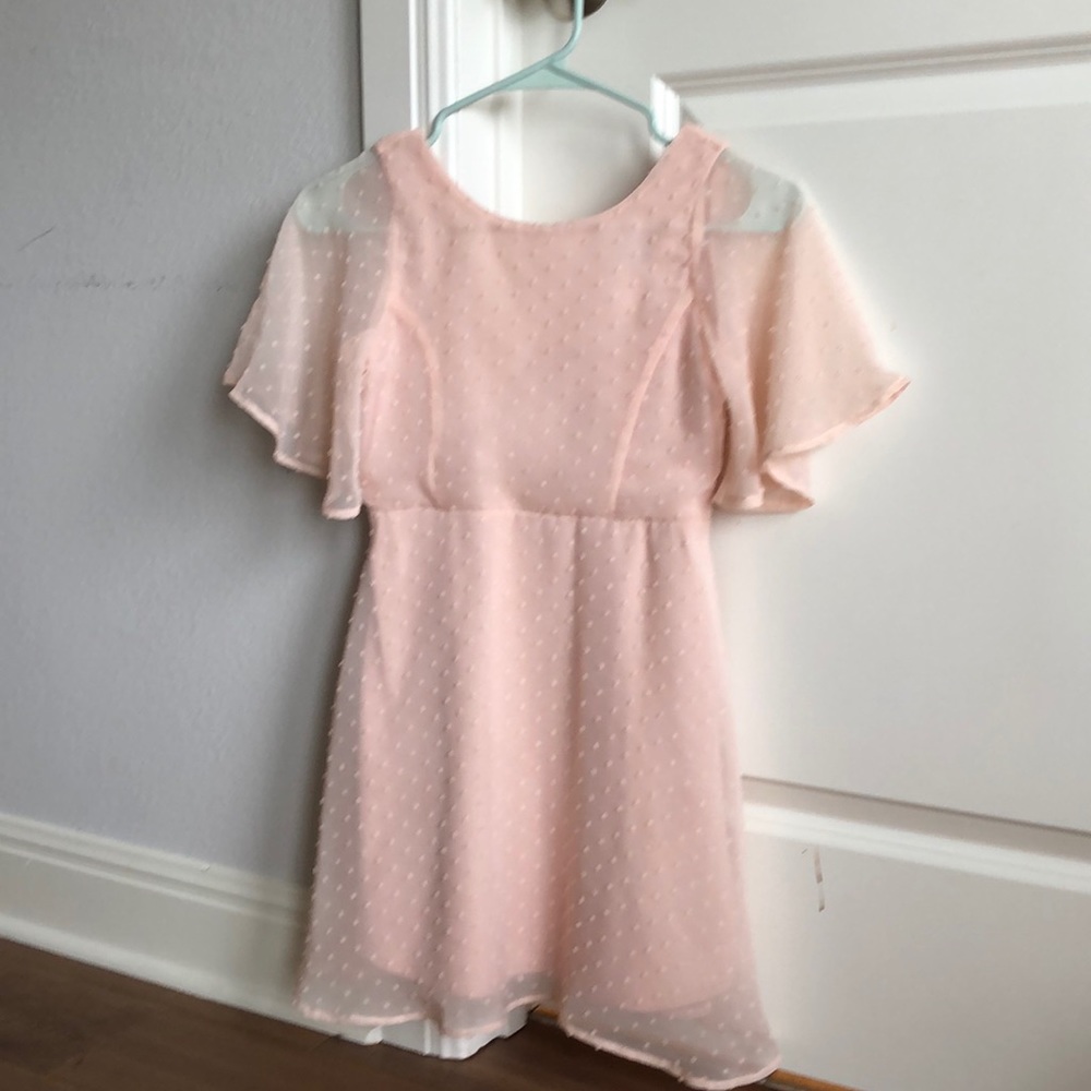 Pink girls forms dress